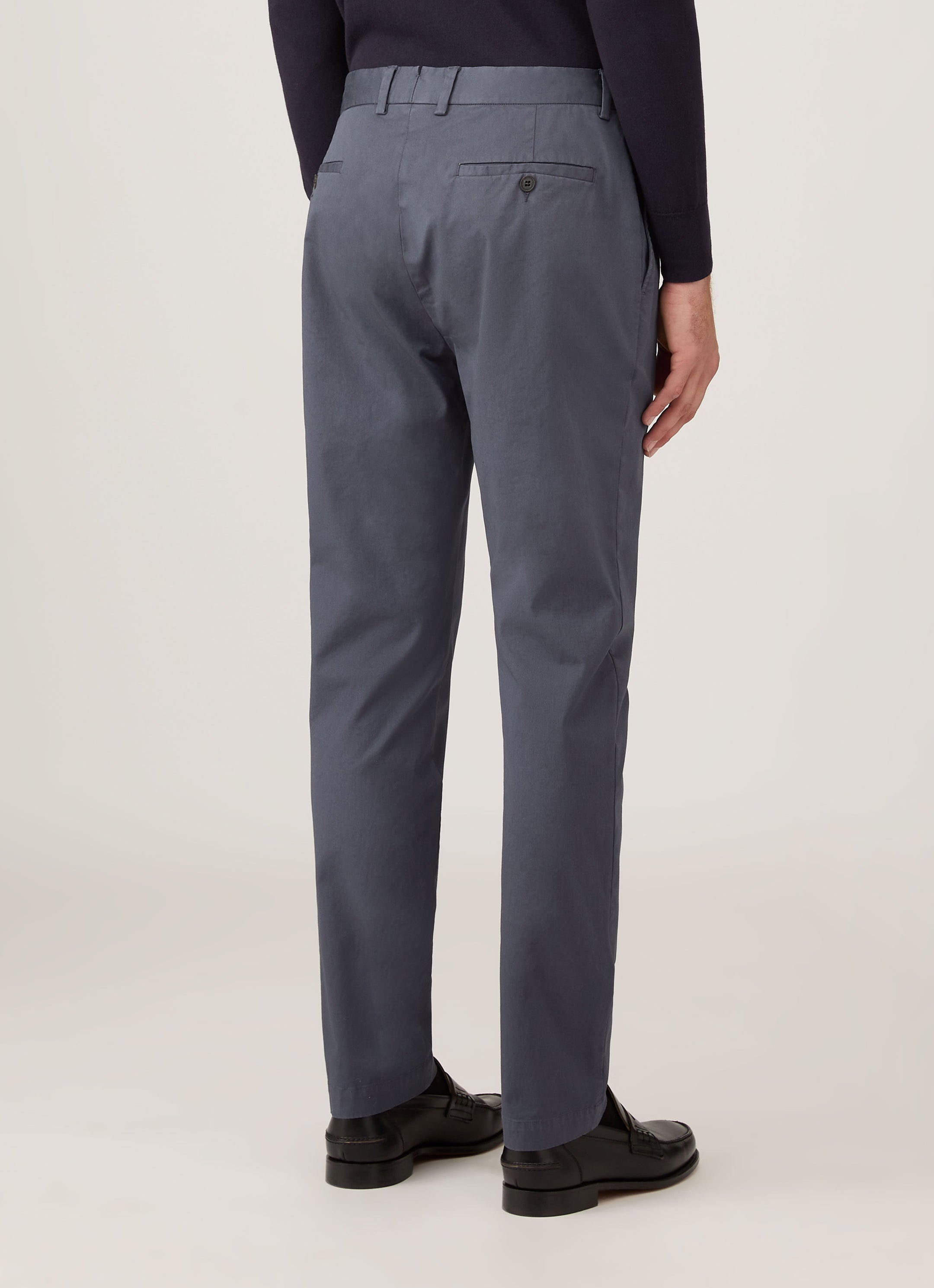 Men's Slim Fit Chino in Slate Blue