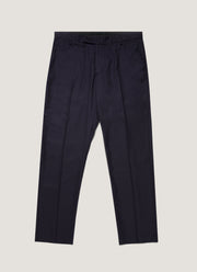 Men's Lightweight Travel Wool Trouser in Navy