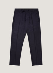 Men's Lightweight Travel Wool Trouser in Navy