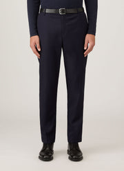 Men's Lightweight Travel Wool Trouser in Navy