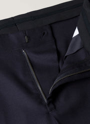 Men's Lightweight Travel Wool Two-Piece Suit in Navy
