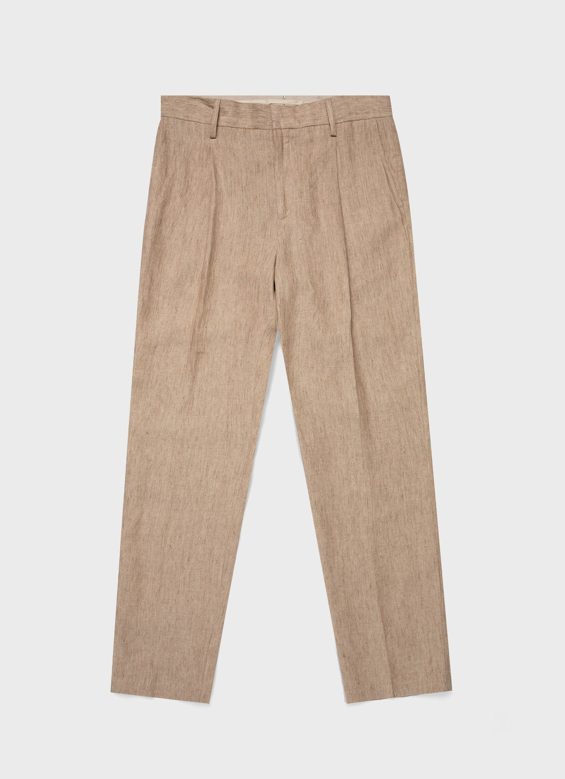 Men's Linen Two-Piece Suit in Dune Melange