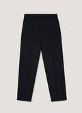 Men's Textured Wool Trouser in Navy