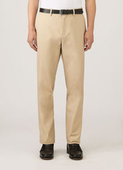 Men's Cotton Drill Trouser in Light Stone