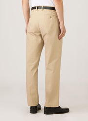 Men's Cotton Drill Trouser in Light Stone