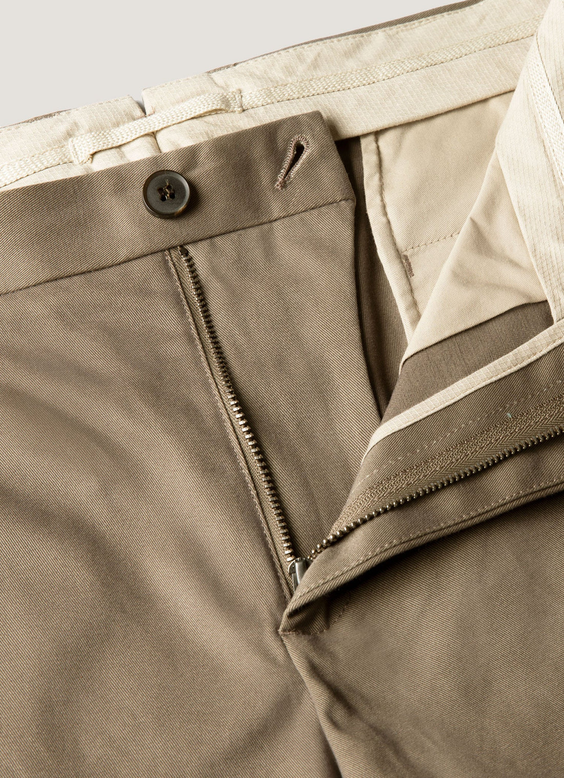 Men's Cotton Drill Trouser in Dark Stone