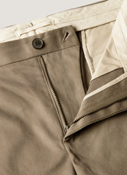 Men's Cotton Drill Trouser in Dark Stone