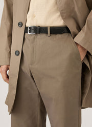 Men's Cotton Drill Trouser in Dark Stone