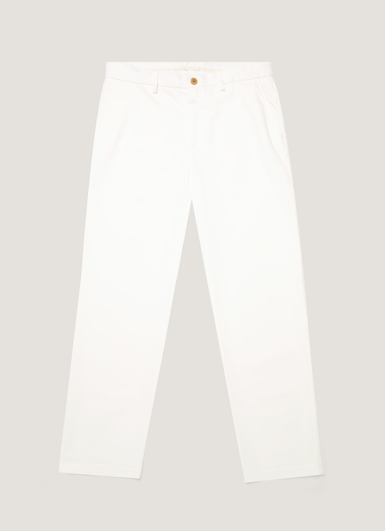 Men's Cotton Drill Trouser in Warm White
