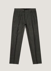 Men's Linen Trouser in Forest