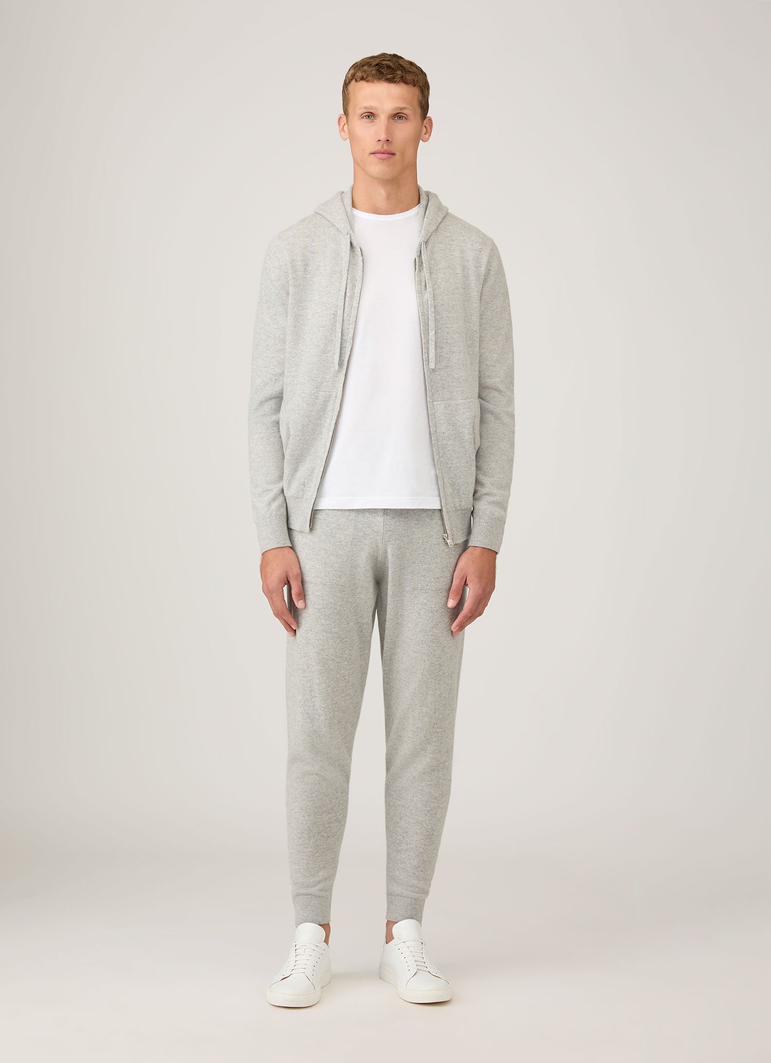 Men's Cashmere Lounge Pant in Grey Melange