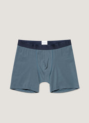Men's Stretch Cotton Boxer Briefs in Dark Petrol