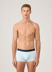 Men's Stretch Cotton Trunks in Light Blue