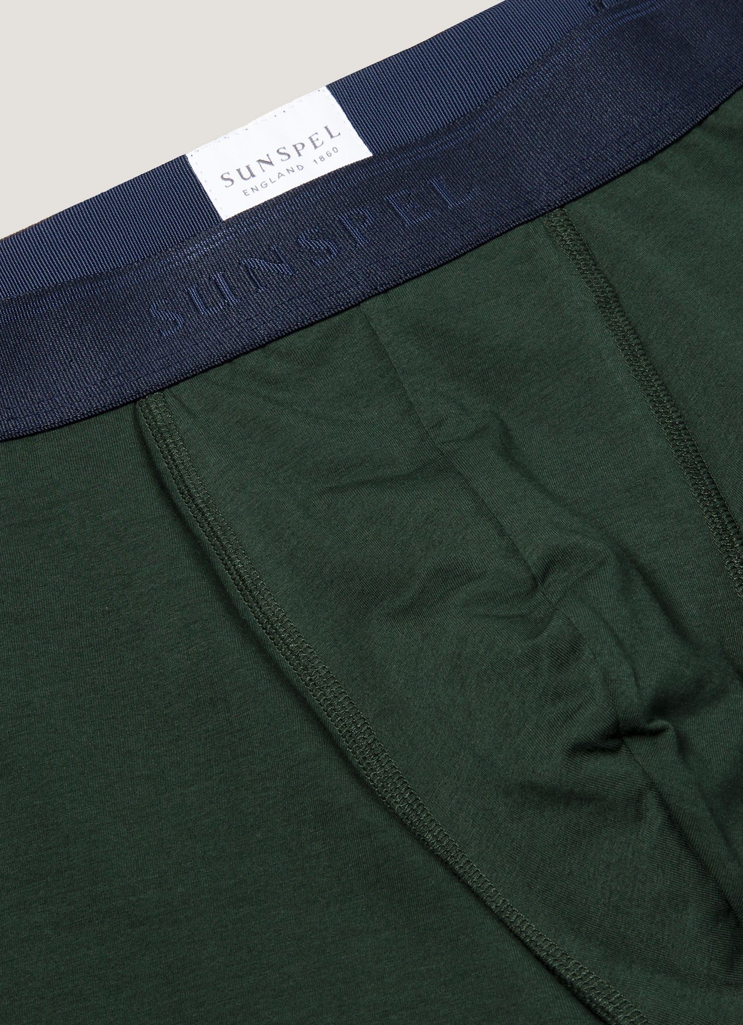 Men's Stretch Cotton Trunks in Seaweed