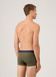 Men's Stretch Cotton Trunks in Khaki