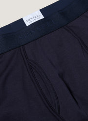 Men's Superfine Cotton Trunks in Navy