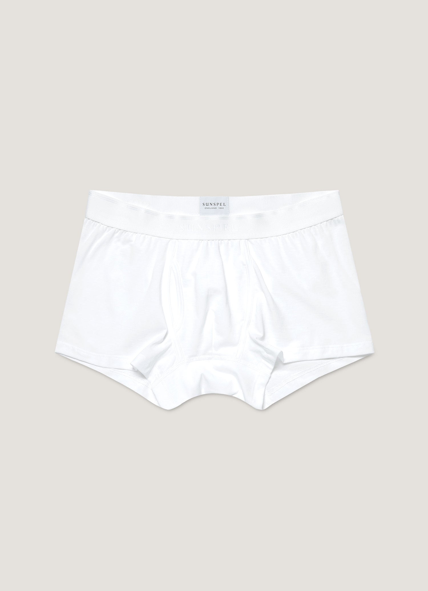 Men's Superfine Cotton Trunks in White