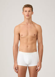 Men's Sea Island Cotton Trunks in White