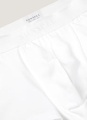 Men's Stretch Cotton Trunks 3-Pack in White