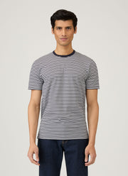 Men's Classic T-shirt in Navy/White English Stripe
