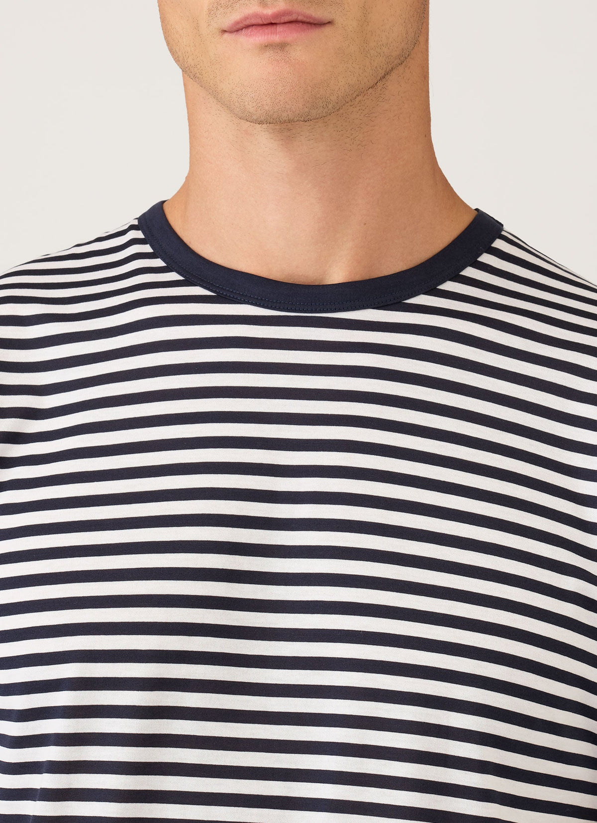 Men's Classic T-shirt in Navy/White English Stripe