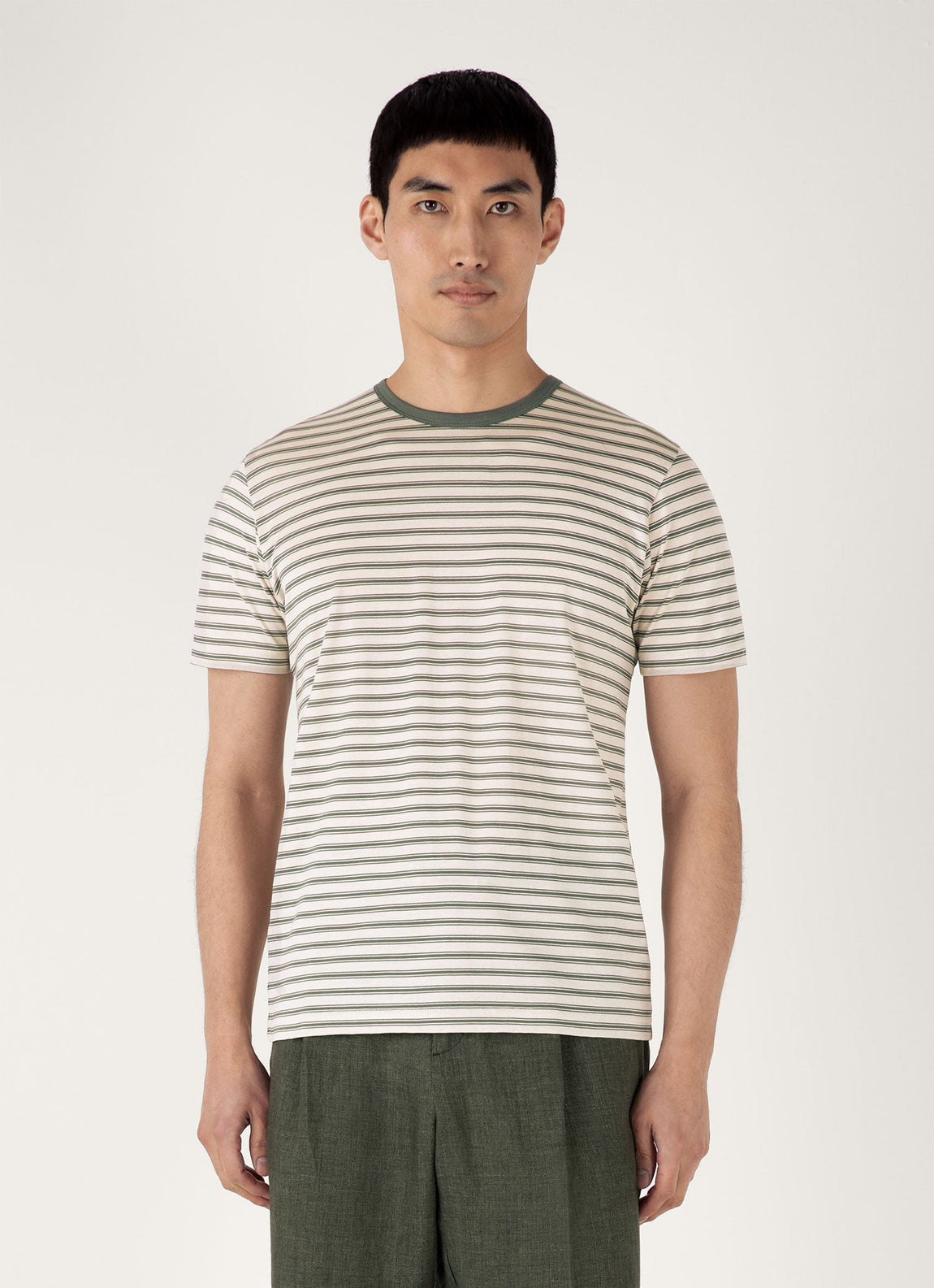Men's Classic T-shirt in Dusk Green/Undyed