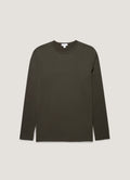Men's Long Sleeve Classic T-shirt in Dark Green