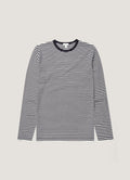 Men's Classic Long Sleeve T-shirt in Navy/White English Stripe