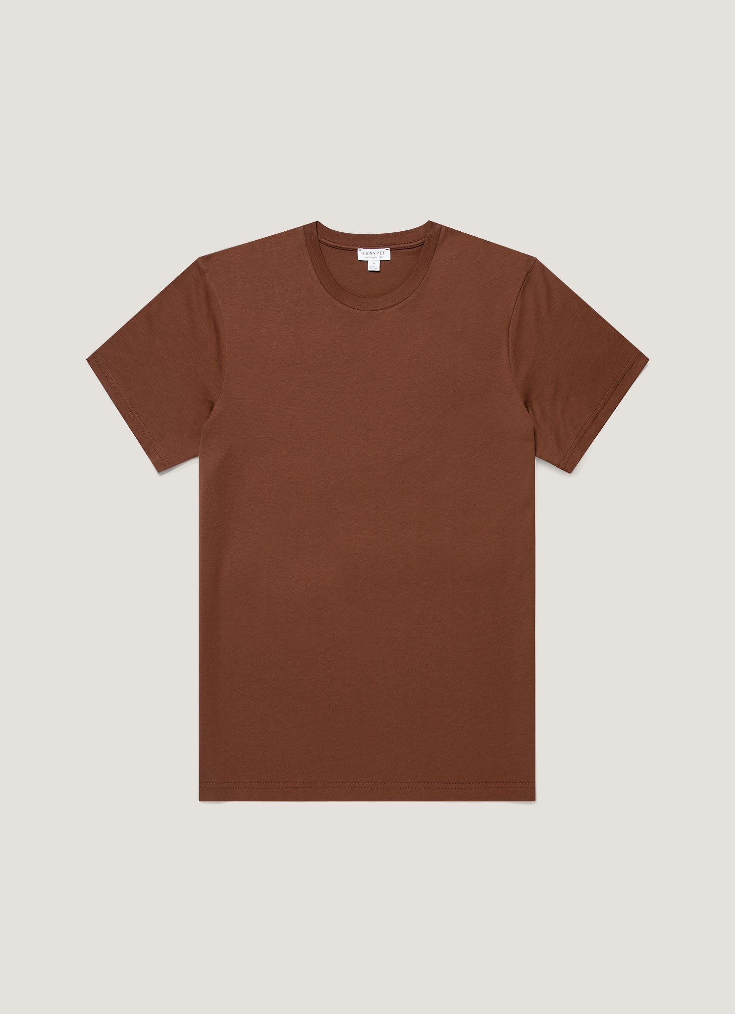 リヴィエラ（ミッドウェイト） Tシャツ（Chestnut）| Sunspel