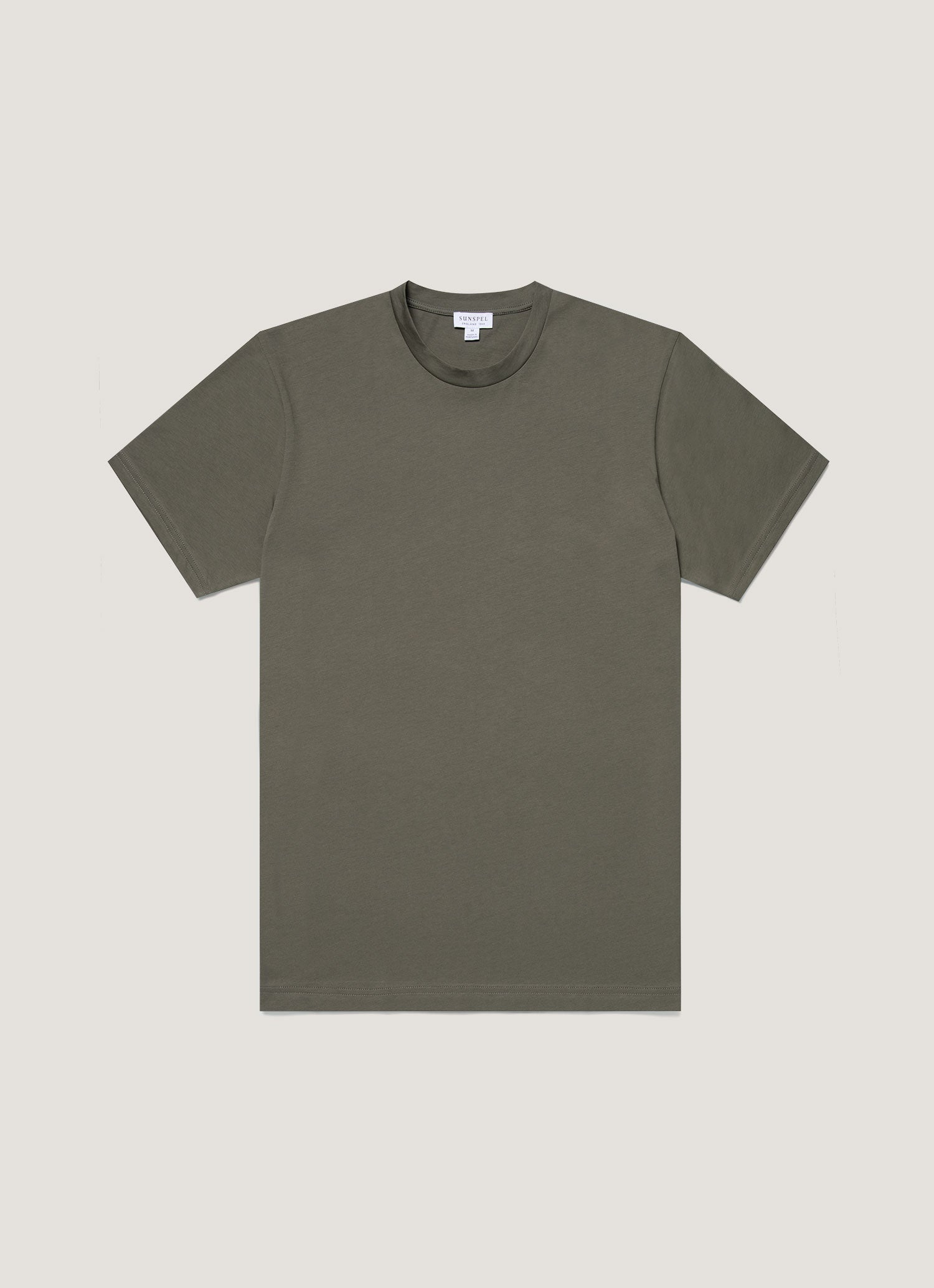 HEVE ノベルティTシャツ リヴィエラ（ミッドウェイト） Tシャツ（Khaki）| Sunspel