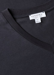 Men's Riviera Midweight V‑neck T‑shirt in Navy