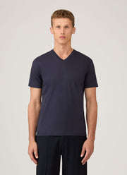 Men's Riviera V-neck T-shirt in Navy