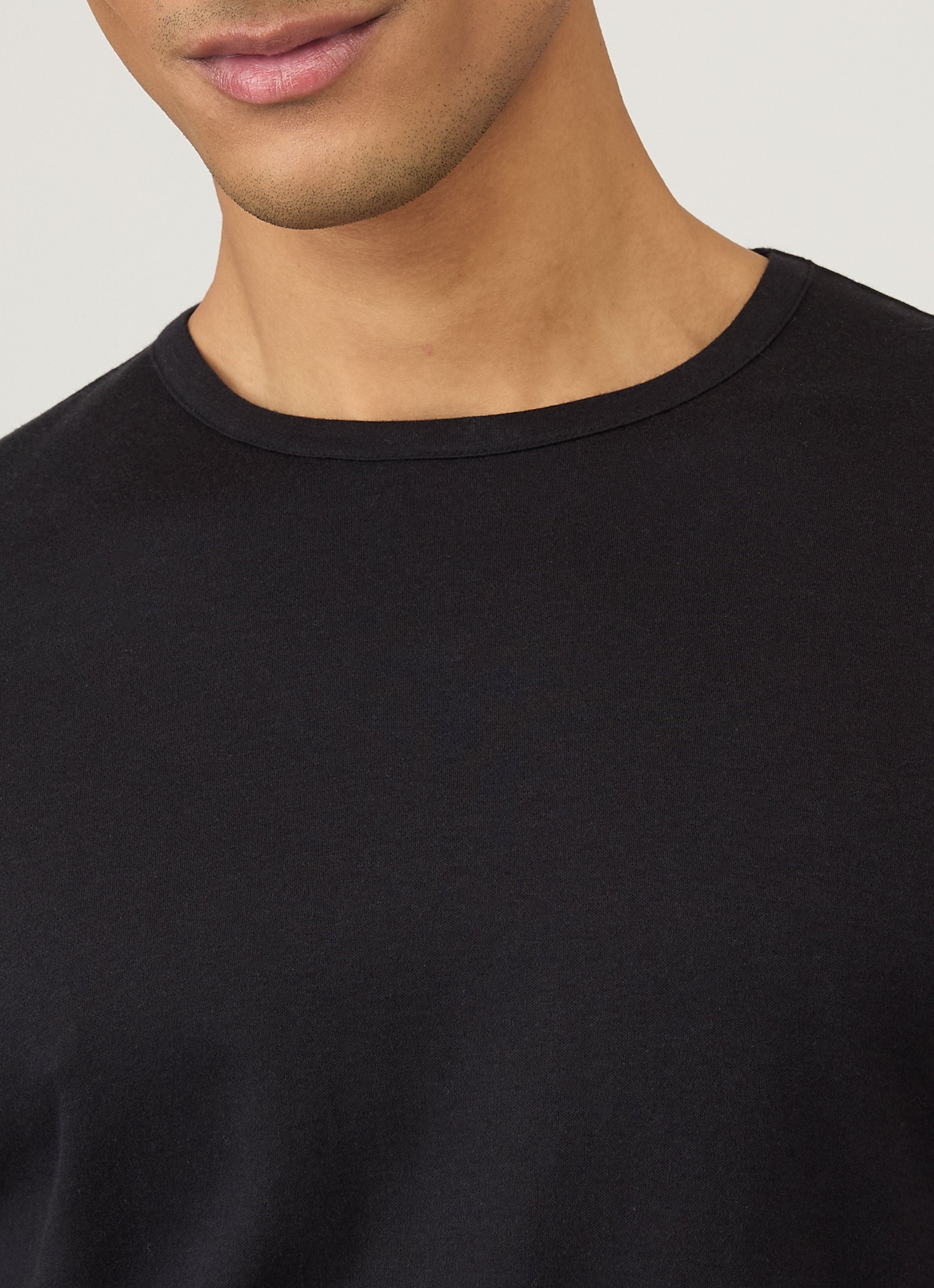 Men's Sea Island Cotton T-shirt in Black