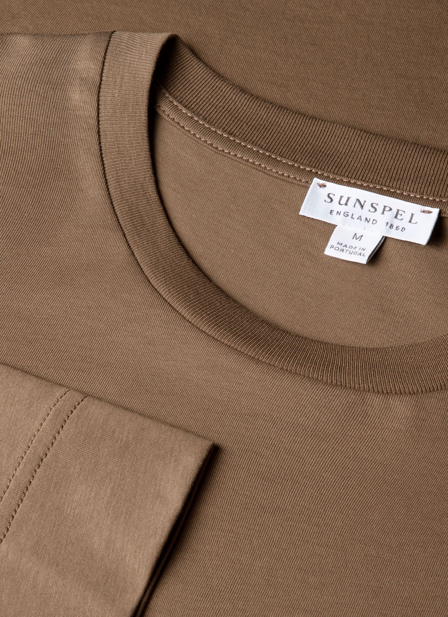 Men's Long Sleeve Riviera Midweight T‑shirt in Dark Cedar