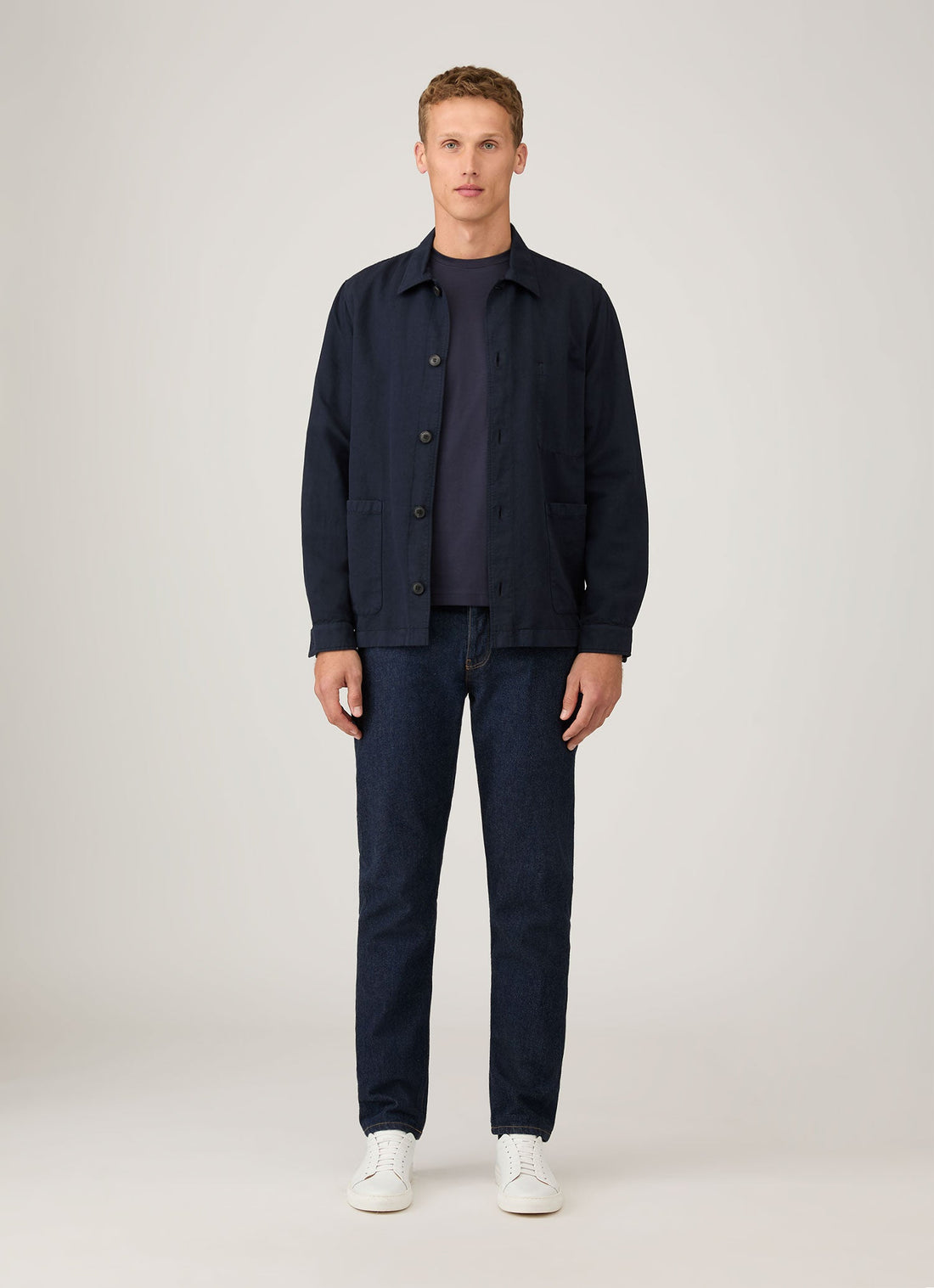 Men's Long Sleeve Riviera T-shirt in Navy