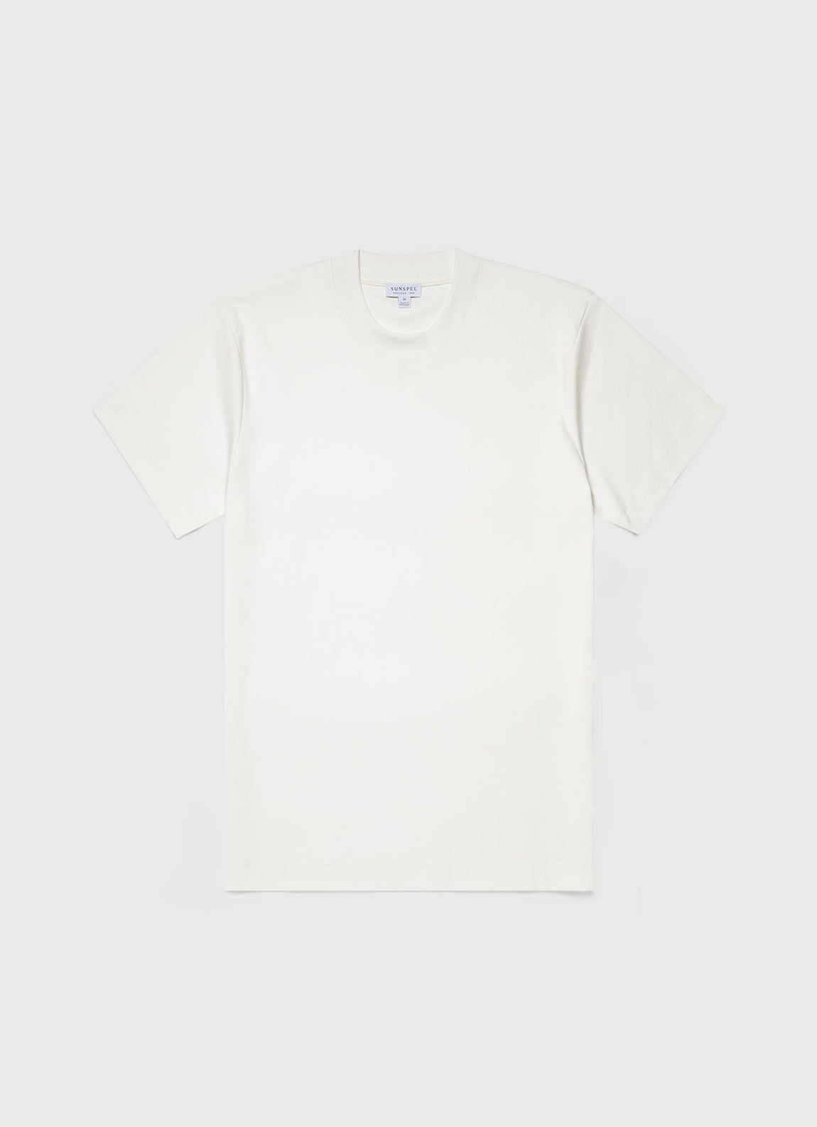 Men's Brushed Cotton T-shirt in Ecru