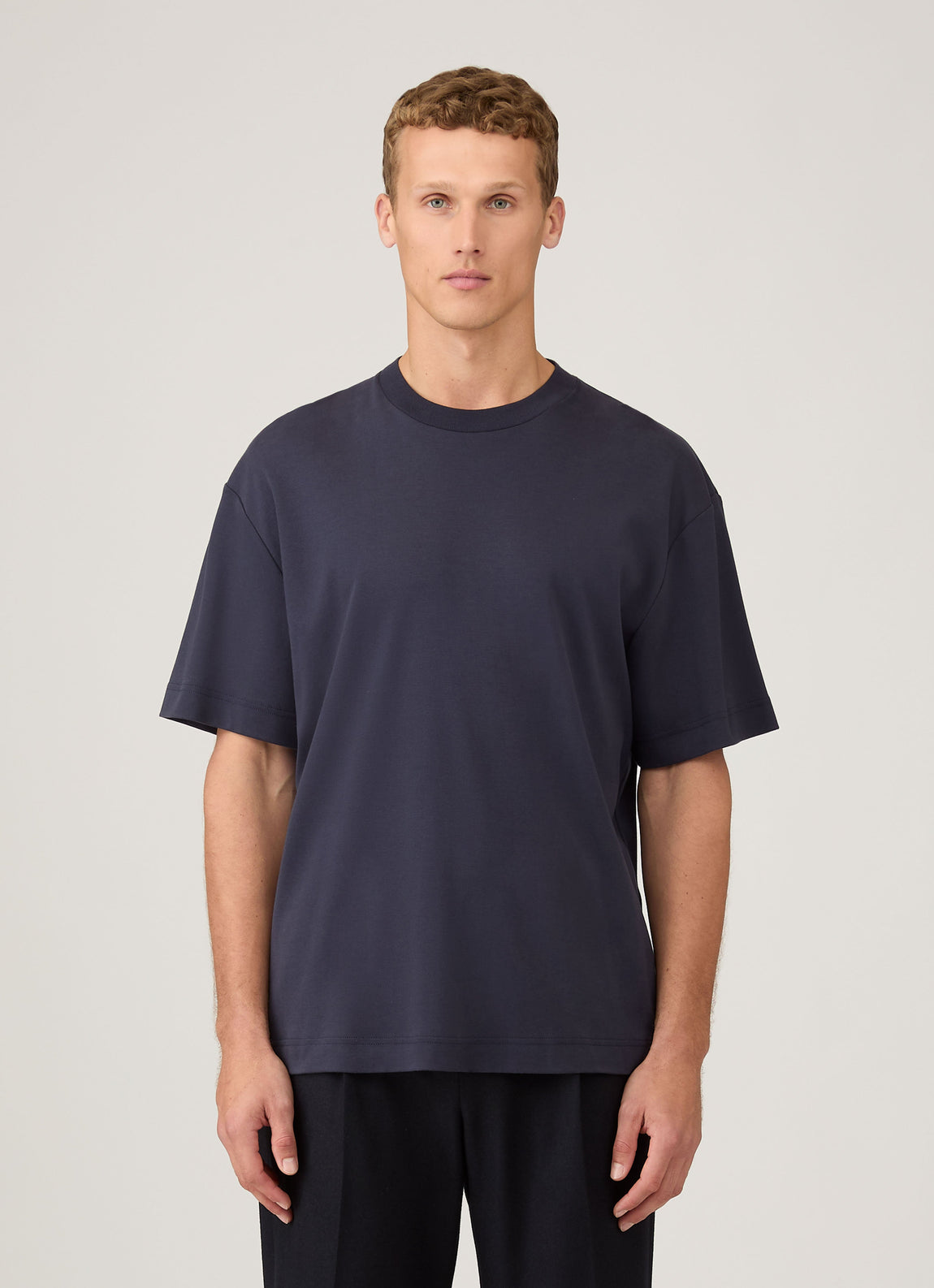 Men's Oversized Heavyweight T-shirt in Navy