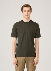 Men's Relaxed Fit Heavyweight T-shirt in Dark Green