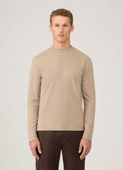 Men's Long Sleeve Heavyweight T-shirt in Mink