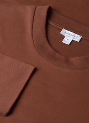 Men's Long Sleeve Heavyweight T-shirt in Conker Brown