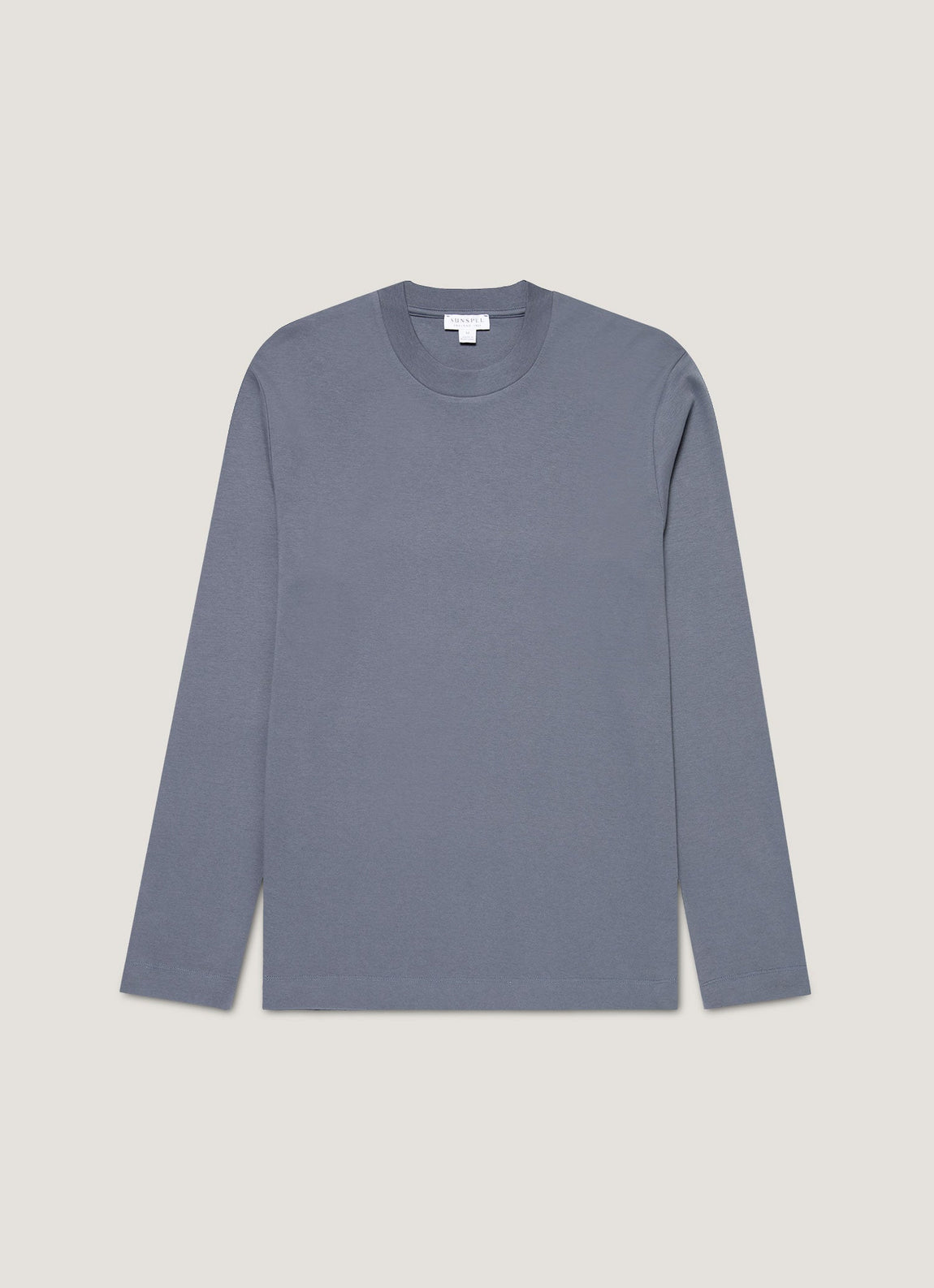 Men's Long Sleeve Heavyweight T-shirt in Slate Blue
