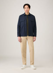 Men's Long Sleeve Heavyweight T-shirt in Dark Green