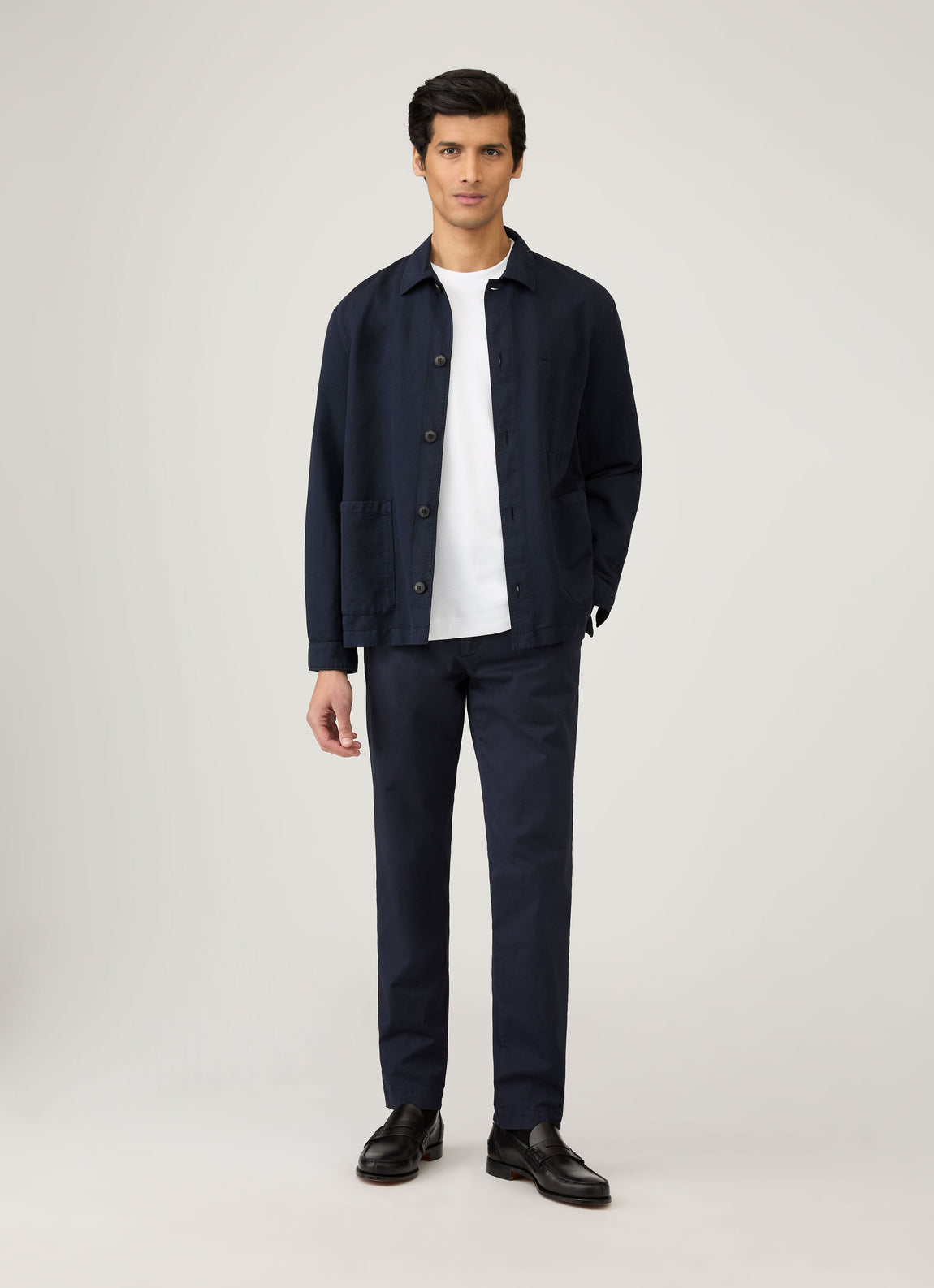 Men's Long Sleeve Heavyweight T-shirt in White