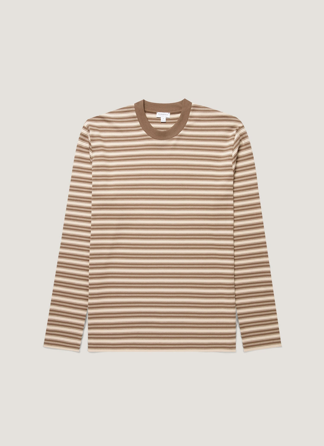 Men's Long Sleeve Heavyweight T-shirt in Hazelwood/Dark Cedar