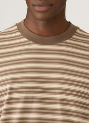 Men's Long Sleeve Heavyweight T-shirt in Hazelwood/Dark Cedar