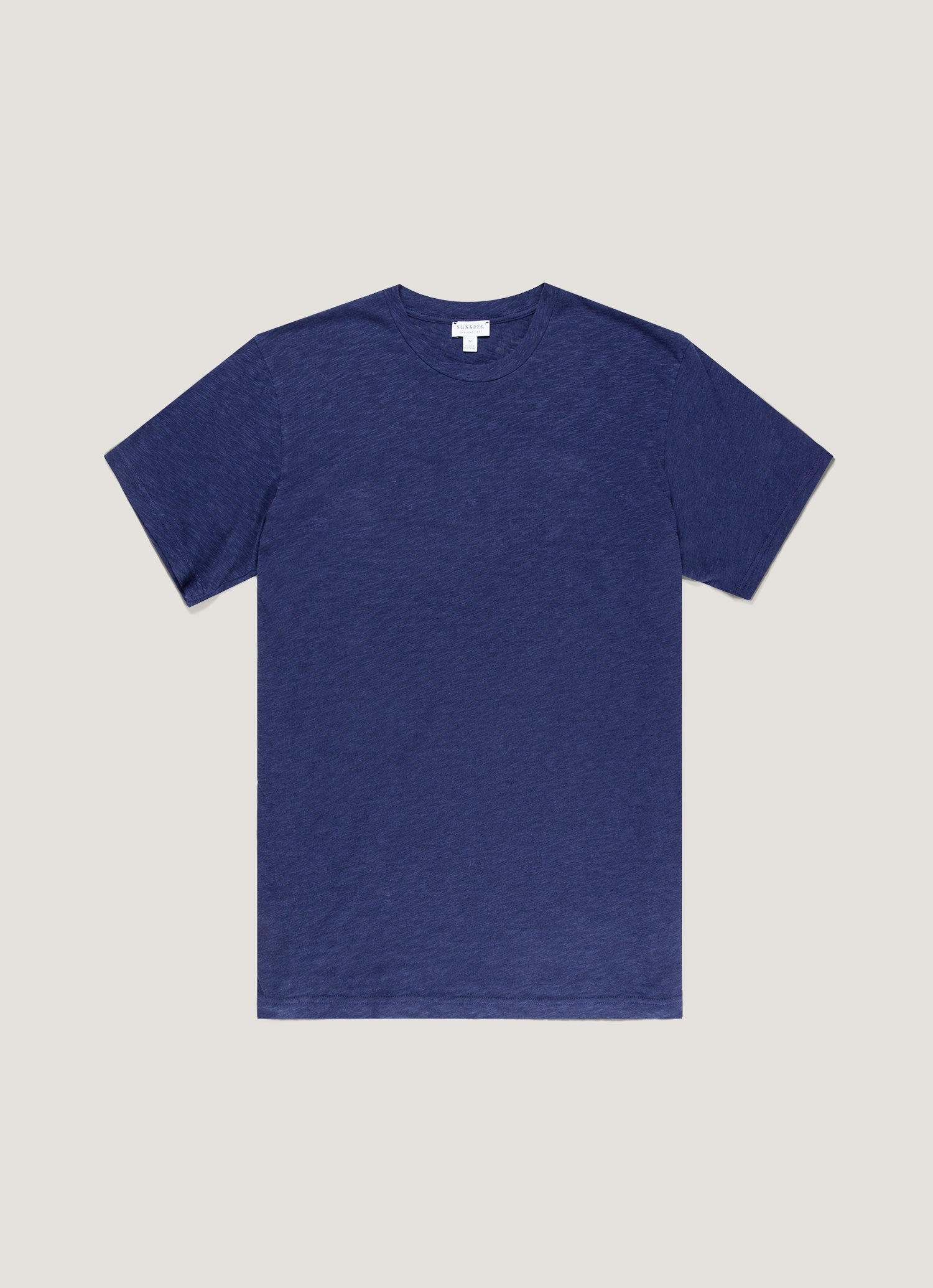 コットンリネン Tシャツ（Ink Blue）| Sunspel