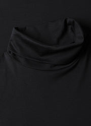 Men's Roll Neck Heavyweight T-shirt in Black