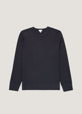 Men's Long Sleeve Cellulock Crew Neck in Navy