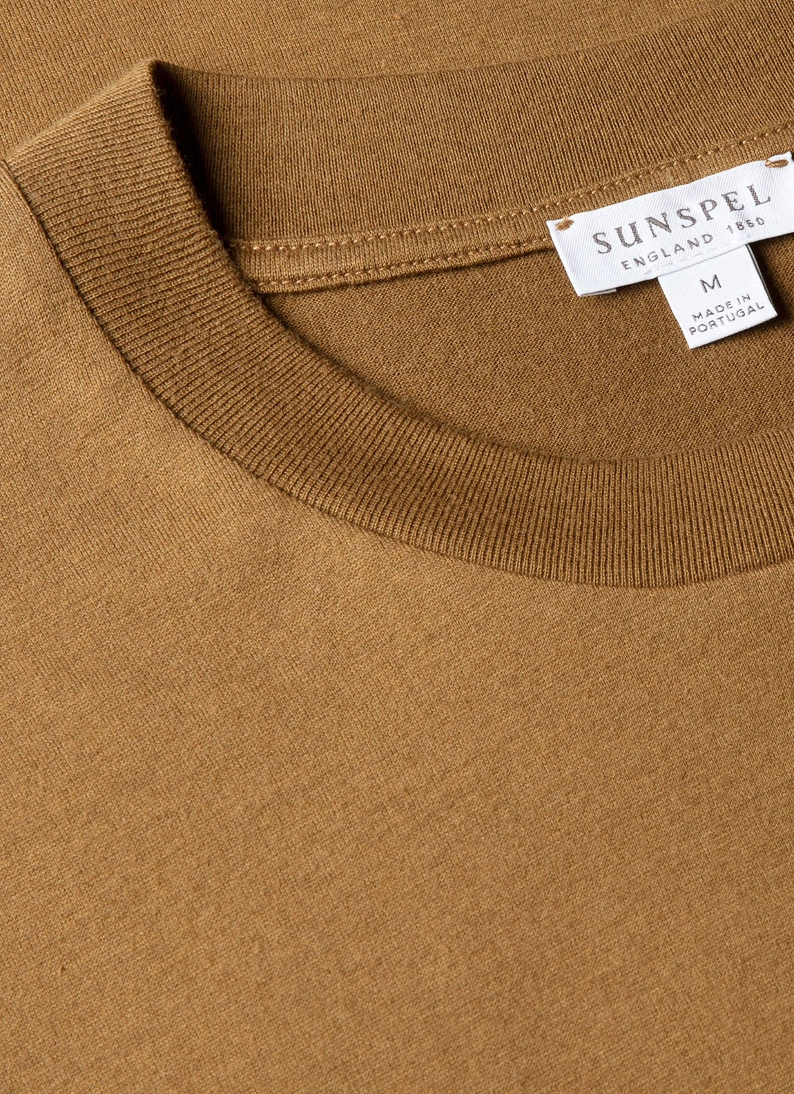 Men's Silk Cotton Cashmere T-shirt in Walnut