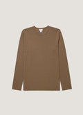 Men's Long Sleeve Heavyweight Jersey T-shirt in Dark Cedar